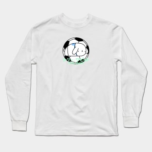 [Shilly Wabbit] Baby Lop Bunny Rabbit Loves Soccer Long Sleeve T-Shirt